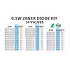 Chanzon 34 Values 0.5W Zener Diode Assorted Kit (2V 2.2V 2.4V 2.7V 3V 3.3V 3.6V 3.9V 4.3V 4.7V 5.1V 5.6V 6.2V 6.8V 7.5V 8.2V 9.1V 10V 11V 12V 13V 15V 16V 18V 20V 22V 24V 27V 30V 33V 36V 39V 43V 47V)