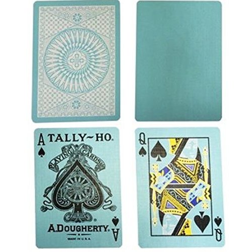Blue Tally Ho Reverse Circle Back Limited Edition Playing Cards