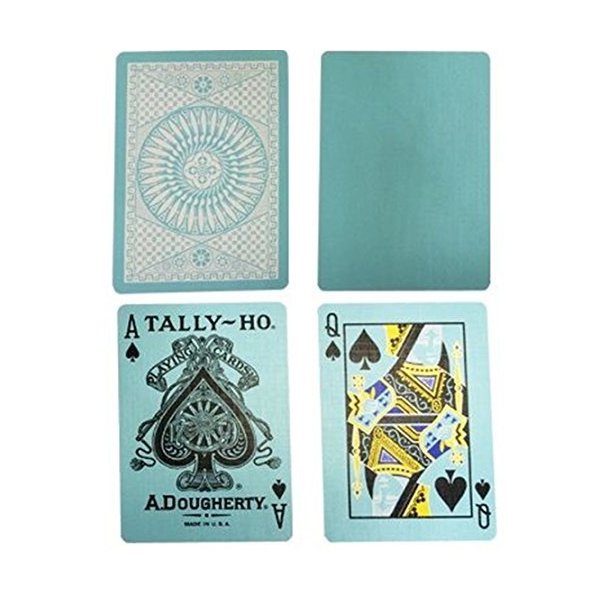 Blue Tally Ho Reverse Circle Back Limited Edition Playing Cards
