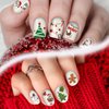 TailaiMei 18 Sheets Holiday Nail Stickers, Halloween Christmas Thanksgiving Day Seasonal Nail Art Decals for Fall and Winter DIY Nail Decorations