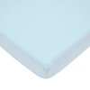 American Baby Company Fitted Pack N Play Playard Sheet 27" x 39", Soft Breathable Neutral 100% Cotton Jersey Pack and Play Sheet, Blue, for Boys and Girls, Fits Most Mini Crib Mattresses