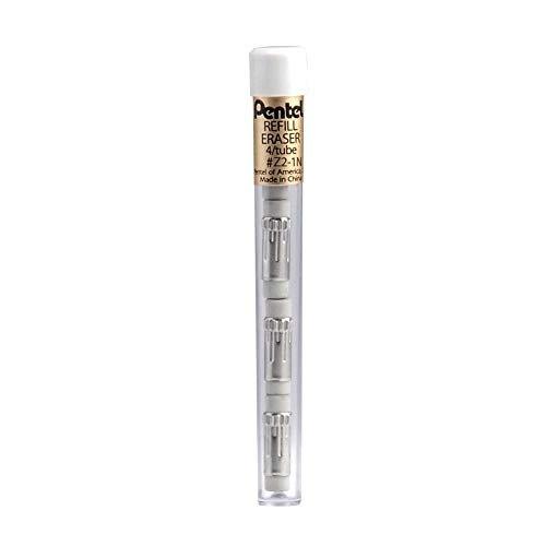 Pentel Eraser Refills, 4 per Pack (Z2-1N)