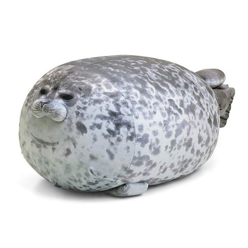 ARELUX 23.6in Soft Seal Plushie Pillow, Chubby Blob Seal Hugging Pillow,Cute Stuffed Animal Plush Pillow Toy Kawaii Room Decor for Kids Boys Girls