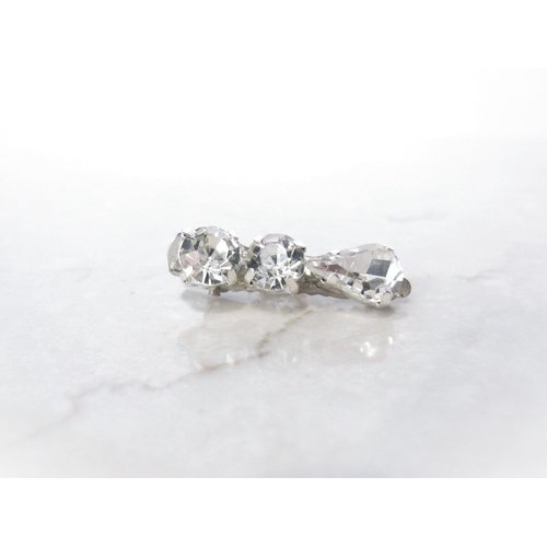 Generic Small crystal alligator hair clip for fine thin hair Set 2(Clip quantity: 2 clips)