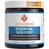 ACTIVATEDYOU Essential Skin Food, Advanced Skincare Collagen Elastin Support Supplement for Aging Skin, Helps Improve Appearance of Face Texture, Sagging w/Dermaval, Vitamin C, Lysine (30 Capsules)