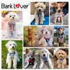 Bark Lover Small Puppy Harness with Bowtie, Adjustable Dog Vest Mesh Tuxedo Harness for Small Dog Kitten, Perfect for Party Wedding Holiday(M, Red Plaid)