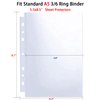 80 Pack 160 Pockets 5.5x8.5” Sheet Protector Sleeves for 6 Ring A5 Binder, A5 Mini 3 Ring Binder, Ultra-Clear Playbill Holder Sleeves, Double-Sided, Top Loading Sheet Protector for Paper Report