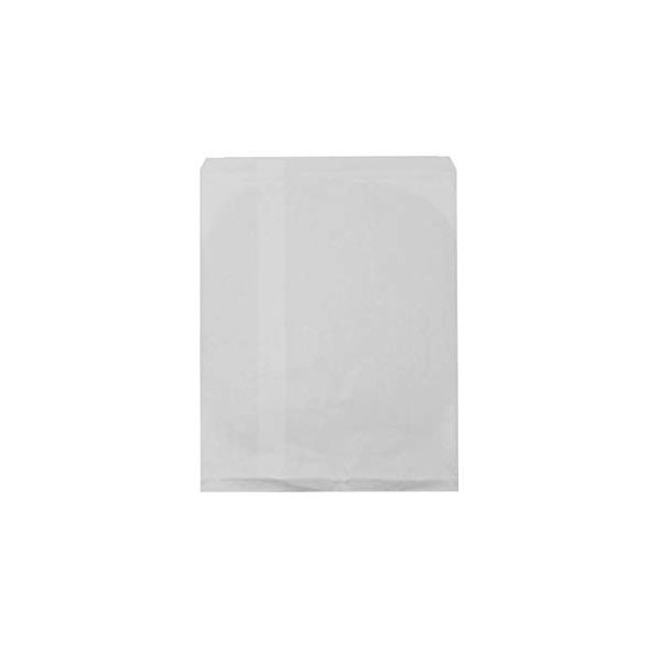 50 Bags Flat Plain Paper or Patterned Bags for candy, cookies, merchandise, pens, Party favors, Gift bags (8.5" x 11", Plain White)