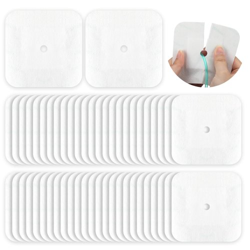 Feeding Tube Pads 4 x 4 Inch Split Drain Adhesive Bandages PD Catheter G Tubes Covers Dialysis Accessories Gtube Supplies (100 Pcs)