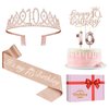 10th Birthday Decorations for Girls,10th Birthday Sash,Crown/Tiara,Candles,Cake Toppers.10th Birthday Gifts for Girls,10 Birthday Decorations for Girls,10 Birthday Party Decorations