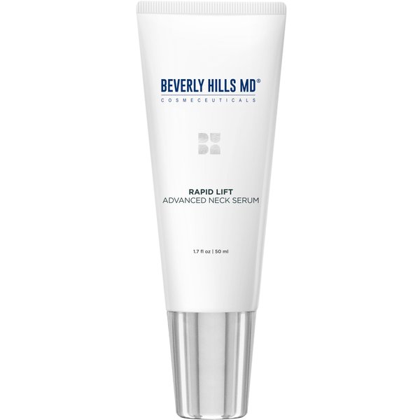 Beverly Hills MD Rapid-Lift Advanced Neck Serum- Reduce Wrinkles & Tone Skin- Anti-Aging Formula for Lifting and Smoothing Sagging Skin on Neck, Chin, & Chest w/Polyphenols- Refreshing Floral Scent