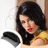 WILLBOND 3 Pieces Invisible False Hair Clips, Increased Hair Pad, Bump It Up Volume Hair Base Fluffy Princess Styling Insert Tool for Women Girls (Black)