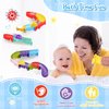 taseyok Toddler Bath Toys, Baby Bathtub Toys Ball Slide Track, DIY Shower Toys with Suction Cups, Christmas Birthday Gift for Kids Bath Fun for Ages 3 4 5 6 7