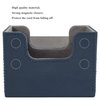 AEGIS GUARDIAN Card Deck Box for MTG, Commander Deck Box Hold 120+ Sleeved Cards, Leather Strong Magnet Card Deck Case Holder for Magic Cards TCG CCG, Blue
