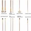 12 Piece Makeup Brushes Set | Horse Hair Professional Kabuki Makeup Brush Set Cosmetics Foundation Makeup Brushes Set Kits with White Cream-colored Case Bag