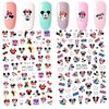2Pieces 3D Mouse Nail Stickers Cute Kawaii Cartoon Nail Stikers Self-Adhesive Nail Decals for Women Girls Kids Nail Art Stickers (75+Decals)