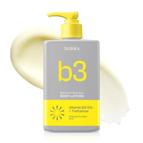 b.clinicx Niacinamide 5% Brightening Body Lotion (10.14 fl oz / 300ml) – Christmas Gifts, Stocking Stuffers, Even Skin Tone Antioxidant-Rich Lotion, Vitamin C Lotion, Body Moisturizer, Korean Skincare