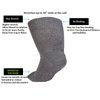 M.B. Leaf 3 Pairs Extra Wide Socks for Swollen Feet - Extra Wide Bariatric Socks, Cast Sock, Diabetic Edema Socks - Swollen Feet Socks Women, Extra Wide Mens Socks, Edema Socks and Lymphedema Socks
