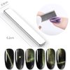 SILPECWEE 6Pcs Nail Magnet 3d Cat Eye Magnet for Nails Dual-Ended Magnetic Stand Nail Polish Pens Nail Design Tools Nail Art Accessories for DIY& Salon