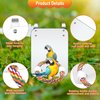Catcan Bird Cage Mirror, Bird Mirror with Perch Rope for Cage Cockatiels Cotton Rope Standing Bar Parrot Mirror with Parrot Molar Toy Pendant