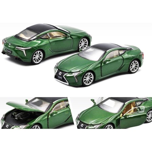 LC500 Nori Green Metallic with Black Top Limited Edition to 1200 Pieces 1/64 Diecast Model Car by Era Car LS21LCRN60