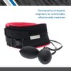 Body Sport TracCollar - Inflatable Neck Traction Device - Cervical Collar for Neck Pain Relief - 2 Hand Pumps for Customizable Treatment - Release Pressure for Neck Pain Relief - Small/Medium