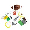 The Learning Lovey Syracuse University Orange Baby Football Tag Toy - College Baby Sensory Crinkle Toys - Soft & Safe - Ideal Baby Stroller Toy - BPA Free w/Stroller Clip (10" x 10" Tag Toy)…