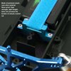 Tall Battery Holder Mount Hold Down for Traxxas 1/10 Slash 2WD 5822 5822A Chassis, Aluminium Alloy RC Battery Mount Plate, Battery Holder Mount with Strap for Traxxas 1/10 Slash (Blue)