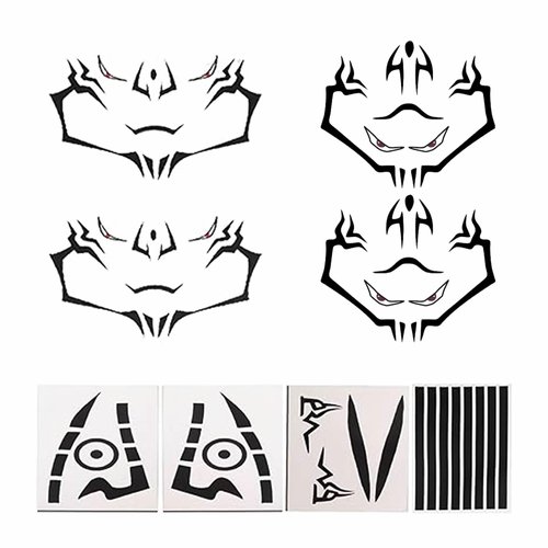 Ryomen Sukuna Tattoo Itadori Yuji Tattoo Anime Cosplay Temporary Tattoos Body Face Wrist Stickers Makeup Props Accessory (C)