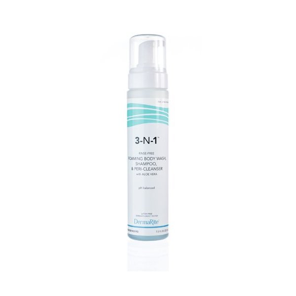3-N-1 Cleansing Foam with Aloe Vera, 7.5 ounce