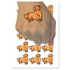 Golden Retriever Standing Dog Temporary Tattoo Water Resistant Fake Body Art Set Collection - 15 2" Tattoos (1 Sheet)
