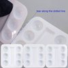 30pcs per box Disposable Tray Tattoo Pigment Holder Microblading Ink Cup Ink Cup Holder Stand (1 box)