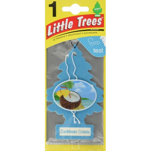 LITTLE TREES Car Air Freshener | Hanging Paper Tree for Home or Car | Caribbean Colada