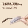 Kiss i-envy brow stamp kit Dark brown Makeup, 1 Count