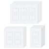 20Pcs Light Switch Insulators Draft Sealers Electrical Outlet Insulation Pads EVA Foam Gasket for Wall Insulation Socket Cover Compatible with Duplex Toggle Rocker