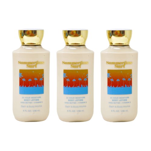 Bath & Body Works Summertime Surf 24 Hour Moisture Body Lotion Set - Pack of 3