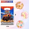 40 Pcs Truck Party Favor Bags, Truck Goody Bags Truck Birthday Party Supplies Truck Party Bags Gift Bags Plastic Candy Bags for Truck Themed Birthday Party Favors
