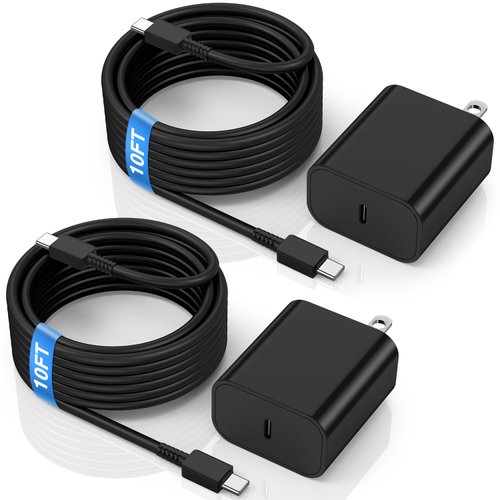 Long iPhone Fast Charger Cable 10ft and Block,USB C Wall Charging Plug with Lightning Cord (2 Pcs),Type C Power Adapter Brick Cube for Apple iPhone 14 Pro Max/13 Pro/12 Mini/11/iPad/XR/XS Max/8/7 Plus