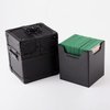 Metal Black Deck Box Dice Box for Deck Protector storage Trading Cards TCG Ultra Pro Sleeve MTG Magic FaB YGO EDH Commander Toploader TCG PTCG