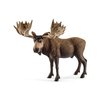 Schleich Wild Life, Animal Figurine, Animal Toys for Boys and Girls 3-8 Years Old, Moose Bull, Ages 3+