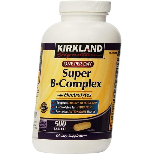 Kirkland Signature One Per Day Super B-Complex with Electrolytes,500 tablets