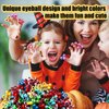 100 PCS Eye Finger Puppets Toys Set, Wiggly Eyeball Finger Puppet Eye On Rings for Kids, Party Favors for Boys Girls