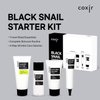 coxir BLACK SNAIL COLLAGEN STARTER KIT l Repairing&Firming | Black-3-Complex: Black Rice, Bean, Sesame, Snail Mucin, Collagen FOAM CLEANSER+TONER+SERUM+CREAM [3.19 fl.oz (Pack of 1)]