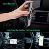 Finger Ring Holder Stand Car Air Vent Mount Compatible with Motorola Moto G 5G (2024,2023,2022), 3-in-1 Kickstand Swivel Zinc Alloy