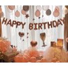 Rose Gold Happy Birthday Balloons Banner,16 Inch Mylar Foil Letters Sign,Reusable Balloons for Women, Men, Boys & Girls Birthday Decorations Party Supplies