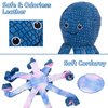 Emorefun Squeaky Dog Chew Toys,Octopus PU Dog Toy with 8 Legs,Durable Dog Toys,Stuffed Interactive Dog Toys,Cleanning Teeth Tug-of-war Dog Toy