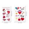 TUPARKA 340 Pcs 44 Sheet Valentine’s Day Temporary Tattoo Valentines Heart Tattoo Sticker for Kids Boys Girls Gift Valentine’s Day Party Supplies