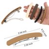 ATODEN Hair Clips 4Pcs Hair Barrettes for Thin Fine Hair Neutral Flat Hair Clips Hair Pins Matte French Barrette Hair Clips for Short Medium Hair Accessories for Women Girls Beige Khaki Brown Black
