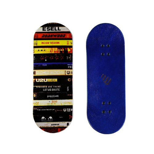NOAHWOOD Fingerboards Deck (34.1x97mm 5-Layer Maple Wooden Handmade by NW11s Molds)+2 Pcs Grip Tape (Video Tape)
