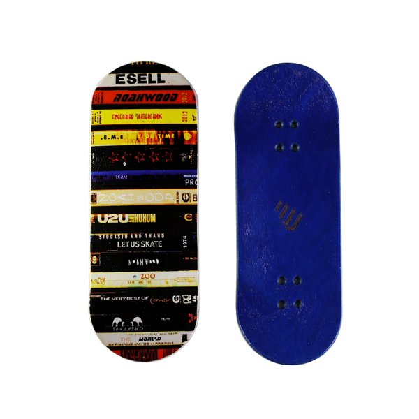 NOAHWOOD Fingerboards Deck (34.1x97mm 5-Layer Maple Wooden Handmade by NW11s Molds)+2 Pcs Grip Tape (Video Tape)